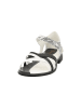 Think! Leder-Sandalen in Schwarz/ Weiß