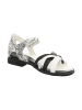 Think! Leder-Sandalen in Schwarz/ Weiß