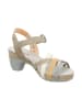 Think! Leder-Sandaletten in Khaki/ Bunt