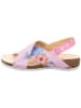 Think! Leder-Sandalen in Rosa/ Bunt