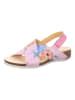 Think! Leder-Sandalen in Rosa/ Bunt