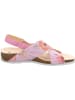Think! Leren sandalen lichtroze/meerkleurig