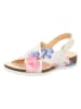 Think! Leren sandalen wit/meerkleurig