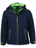 Trollkids Softshelljacke "Trollfjord" in Dunkelblau/ Hellgrün