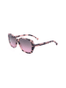 Carolina Herrera Damen-Sonnenbrille in Beige-Schwarz/ Lila