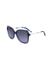Carolina Herrera Damen-Sonnenbrille in Dunkelblau/ Gold