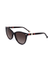 Carolina Herrera Damen-Sonnenbrille in Schwarz/ Braun