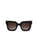 Carolina Herrera Damen-Sonnenbrille in Schwarz-Rot/ Braun