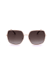 Carolina Herrera Damen-Sonnenbrille in Gold/ Braun