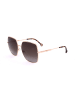 Carolina Herrera Damen-Sonnenbrille in Gold/ Braun