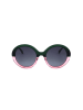 Kate Spade Damskie okulary przeciwsłoneczne w kolorze zielono-jasnoróżowo-granatowym