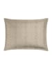 Chevignon 2er-Set: Satin-Kissenhüllen ''Sauvage'' in Dunkelblau/ Beige