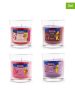 Haribo 4-delige set: geurkaarsen "Haribo" meerkleurig - 4x 135 g
