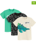 COOL CLUB 3er-Set: Shirts in Beige/ Grün/ Schwarz