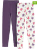COOL CLUB 2er-Set: Leggings in Lila/ Creme