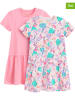 COOL CLUB 2-delige set: jurken roze/lichtroze/turquoise