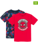 COOL CLUB 2-delige set: shirts donkerblauw/rood