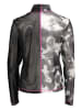 Nike Trainingsshirt "Patchwork Dyed" in Schwarz/ Weiß/ Pink