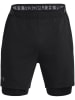 Under Armour Szorty funkcyjne 2w1 w kolorze czarnym