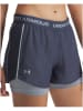 Under Armour 2in1-Funktionsshorts in Dunkelblau/ Hellblau