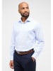 Eterna Blouse - modern fit - lichtblauw/wit