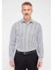 Eterna Hemd - Slim fit - in Grau/ Weiß