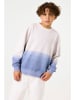Garcia Sweatshirt in Blau/ Weiß