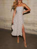 Milan Kiss Kleid in Creme/ Blau