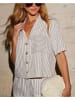 Milan Kiss 2-delige outfit taupe/wit