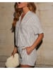 Milan Kiss 2-delige outfit taupe/wit