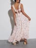 Milan Kiss Jurk wit/lichtroze