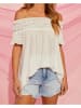 Milan Kiss Bluse in Creme
