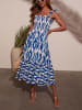 Milan Kiss Kleid in Weiß/ Blau