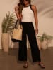 Milan Kiss Top in Creme/ Schwarz