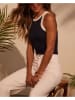 Milan Kiss Top in Schwarz/ Creme