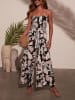 Milan Kiss Jumpsuit in Schwarz/ Creme