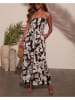 Milan Kiss Jumpsuit in Schwarz/ Taupe