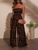 Milan Kiss Jumpsuit in Schwarz/ Braun