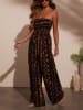 Milan Kiss Jumpsuit in Schwarz/ Braun