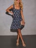 Milan Kiss Jurk donkerblauw/wit
