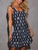 Milan Kiss Jurk donkerblauw/wit