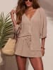 Milan Kiss Bluse in Hellbraun