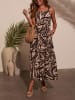 Milan Kiss Jurk zwart/beige
