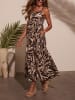 Milan Kiss Jurk zwart/beige