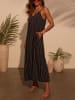Milan Kiss Jumpsuit zwart/crème/oranje