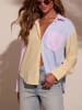 Milan Kiss Bluse in Gelb/ Hellblau/ Rosa