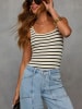 Milan Kiss Top in Creme/ Schwarz