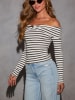 Milan Kiss Longsleeve wit/zwart