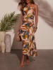 Milan Kiss Kleid in Anthrazit/ Beige/ Camel