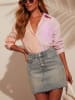 Milan Kiss Bluse in Orange/ Rosa